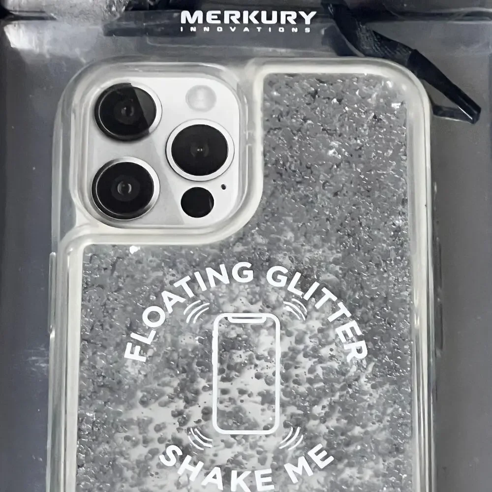 Merkury Innovations Floating Glitter Phone  Case iPhone 12 Max Pro